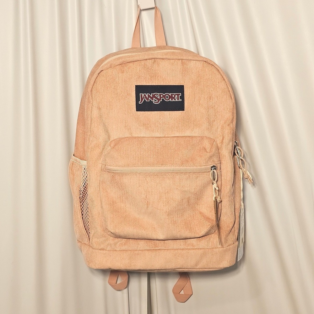Jansport Misty Rose Corduroy Cross Town Plus Remix Backpack